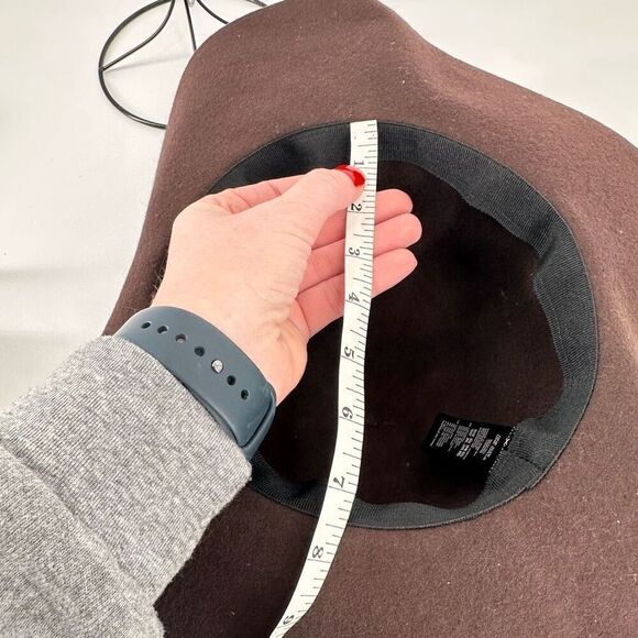 Vintage Y2K Forever 21 Women's Wool Chain Wide Brim Floppy Hat Brown One Size - Picture 5 of 8